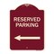 Signmission Reserved Parking Left Arrow Heavy-Gauge Aluminum Architectural Sign, 24" x 18", BU-1824-23157 A-DES-BU-1824-23157 - alternate 1